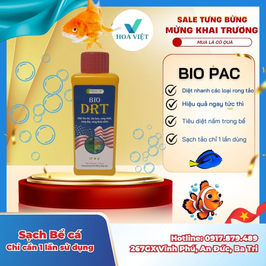 BIO DRT - Diệt rong , tảo trong ao bể nuôi cá cảnh.