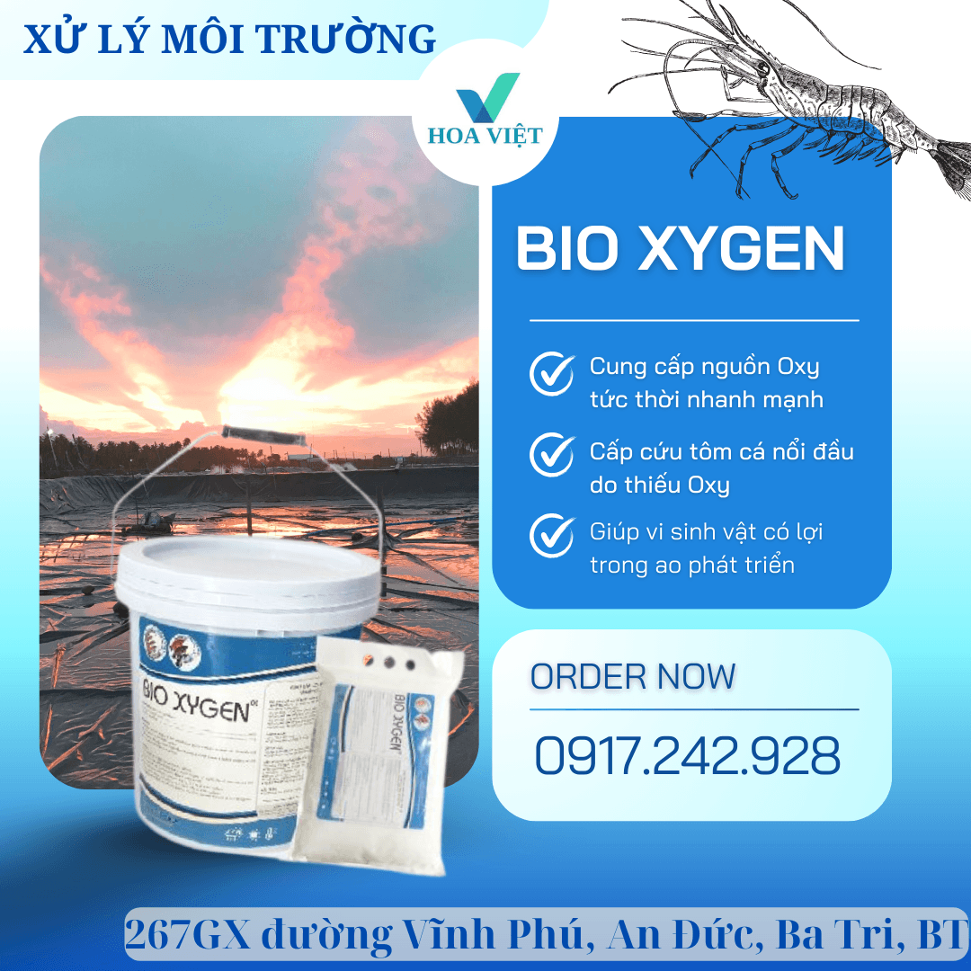 BIO XYGEN - Cung cấp Oxy tức thời, cấp cứu tôm cá nổi đầu - Ảnh 2