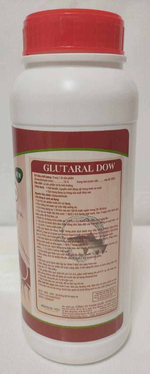 GLUTARAL DOW (NEW) - Diệt khuẩn, chuyên xử lý đốm đen, mòn đuôi - Ảnh 3