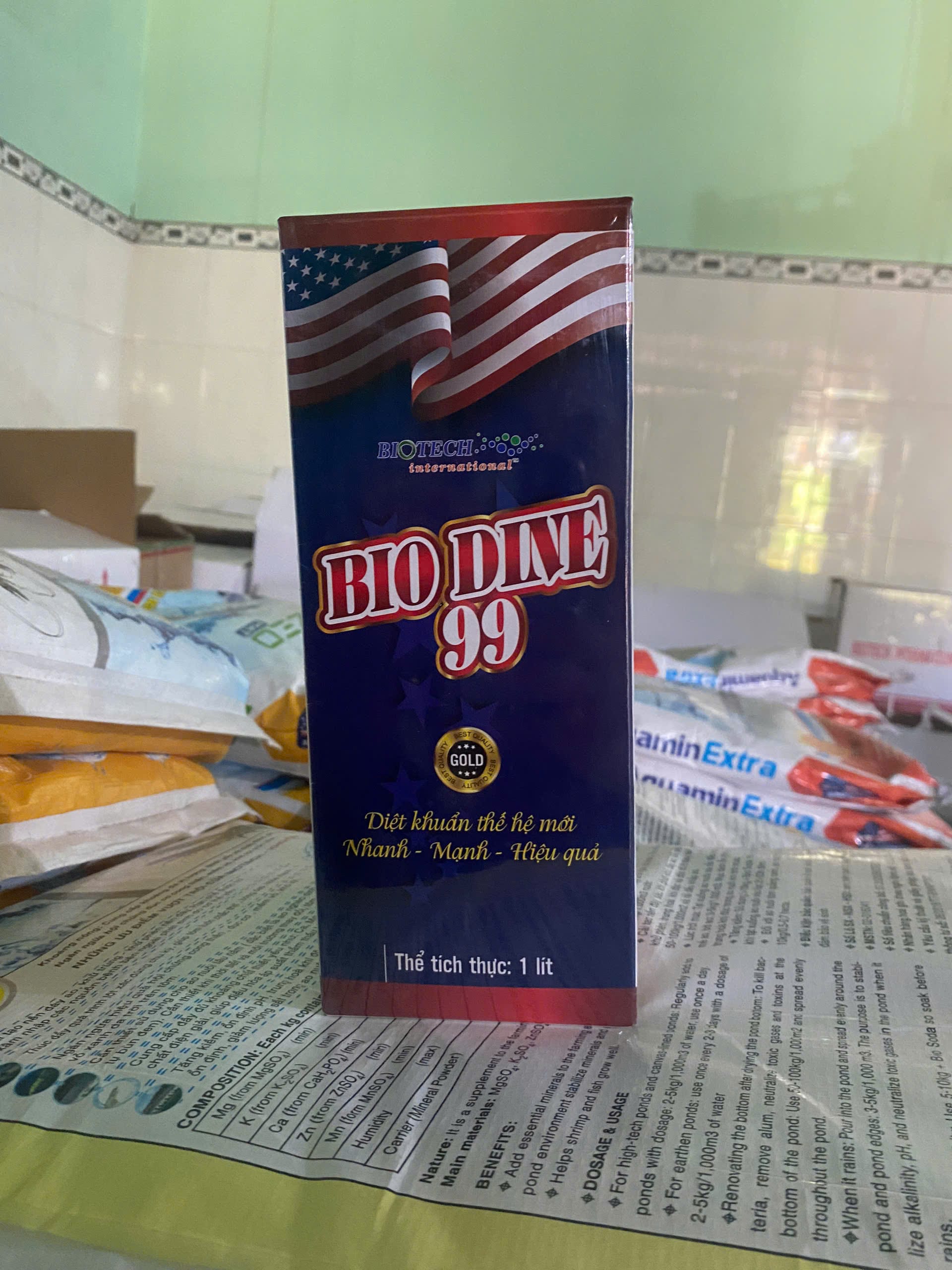 Alternative view of BIO DINE 99 - Diệt khuẩn thế hệ mới, an toàn cho tôm cá, không ảnh hưởng đến tảo